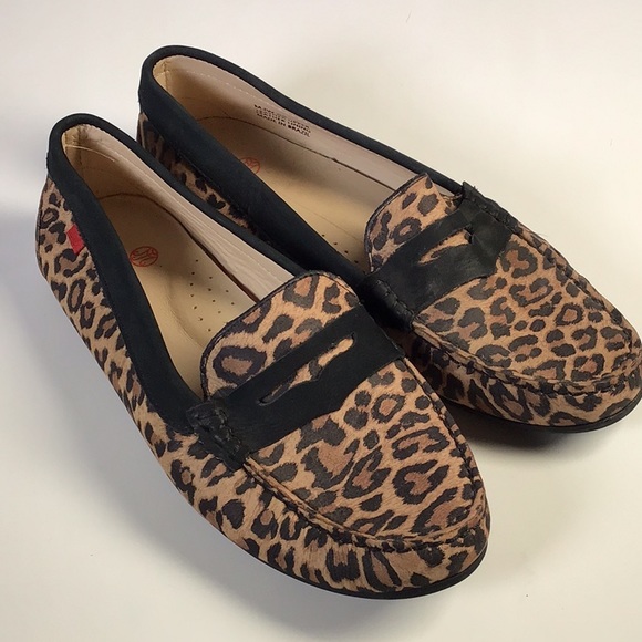 Marc Joseph East Village fake leopard  penny Loafers - Picture 2 of 7